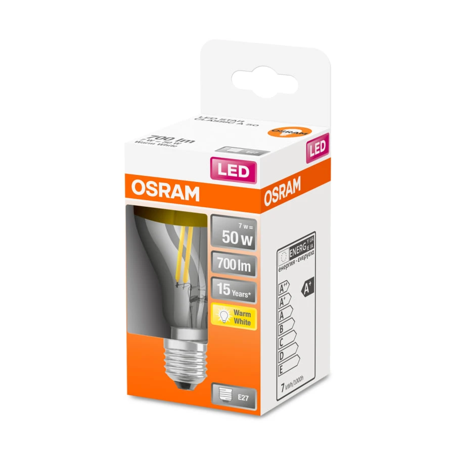 Osram E27 650lm 2700K Kulta Filamentti Led-pääpeililamppu 4 Osram E27 650lm 2700K Kulta Filamentti Led-pääpeililamppu - Image 2