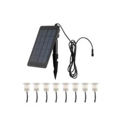 Tarmo Solar 8-osainen Terassivalosarja Aurinkokennolla