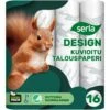 Serla Kuvioitu 16 Rl Talouspaperi 1 Serla Kuvioitu 16 Rl Talouspaperi -Kotitaloustavarat Kauppa 6414301029334