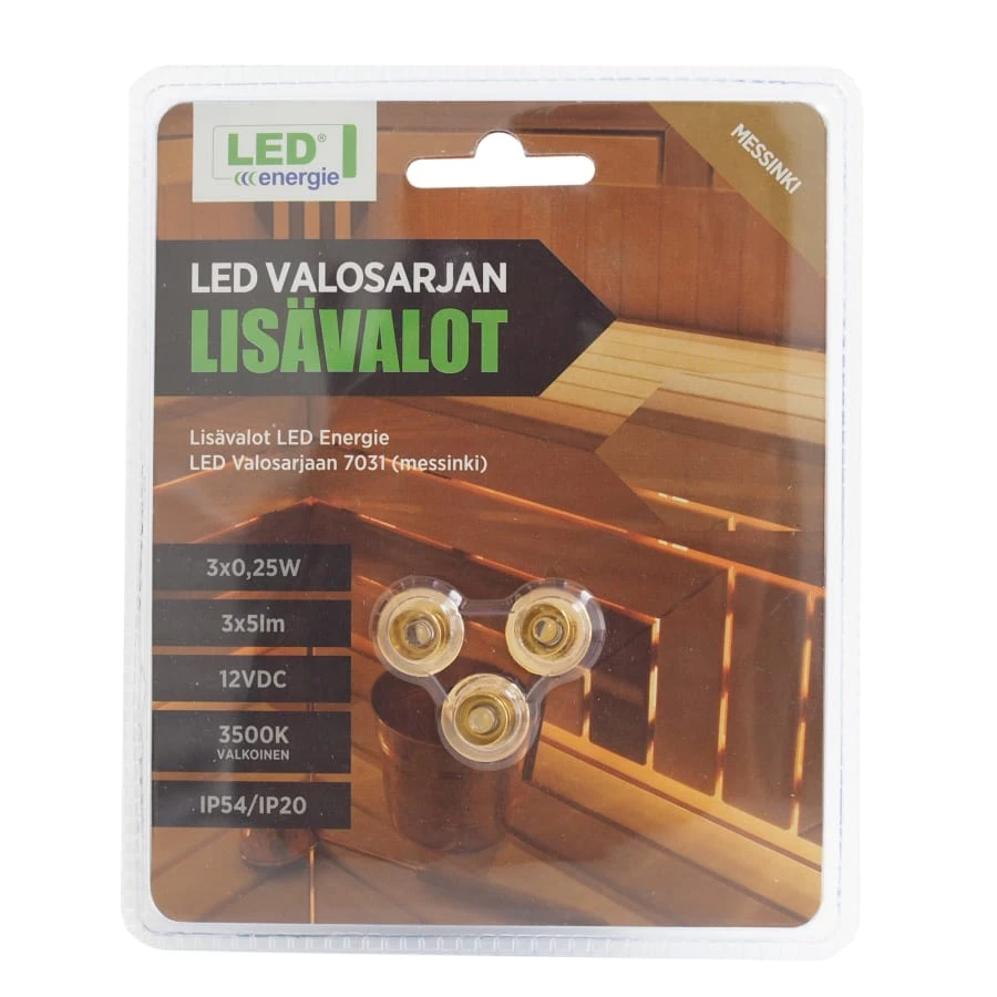 Led Energie 3kpl Lisälamput Saunan Led Valosarjaan 3 Led Energie 3kpl Lisälamput Saunan Led Valosarjaan