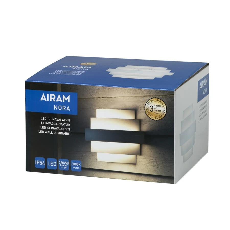 Airam Nora IP54 Led-seinävalaisin 5 Airam Nora IP54 Led-seinävalaisin - Image 3