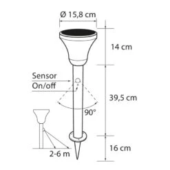 Airam Alex Solar 53cm Pihavalaisin 7 Airam Alex Solar 53cm Pihavalaisin -Kotitaloustavarat Kauppa 6435200263278 3