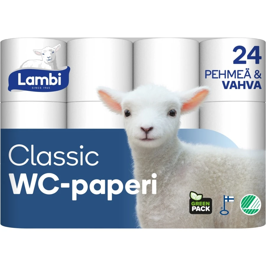 Lambi Valkoinen 24 Rl Wc-paperi 3 Lambi Valkoinen 24 Rl Wc-paperi