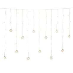 Konstsmide 4049-103 IP44 12 Lumihiutaletta Valoverho