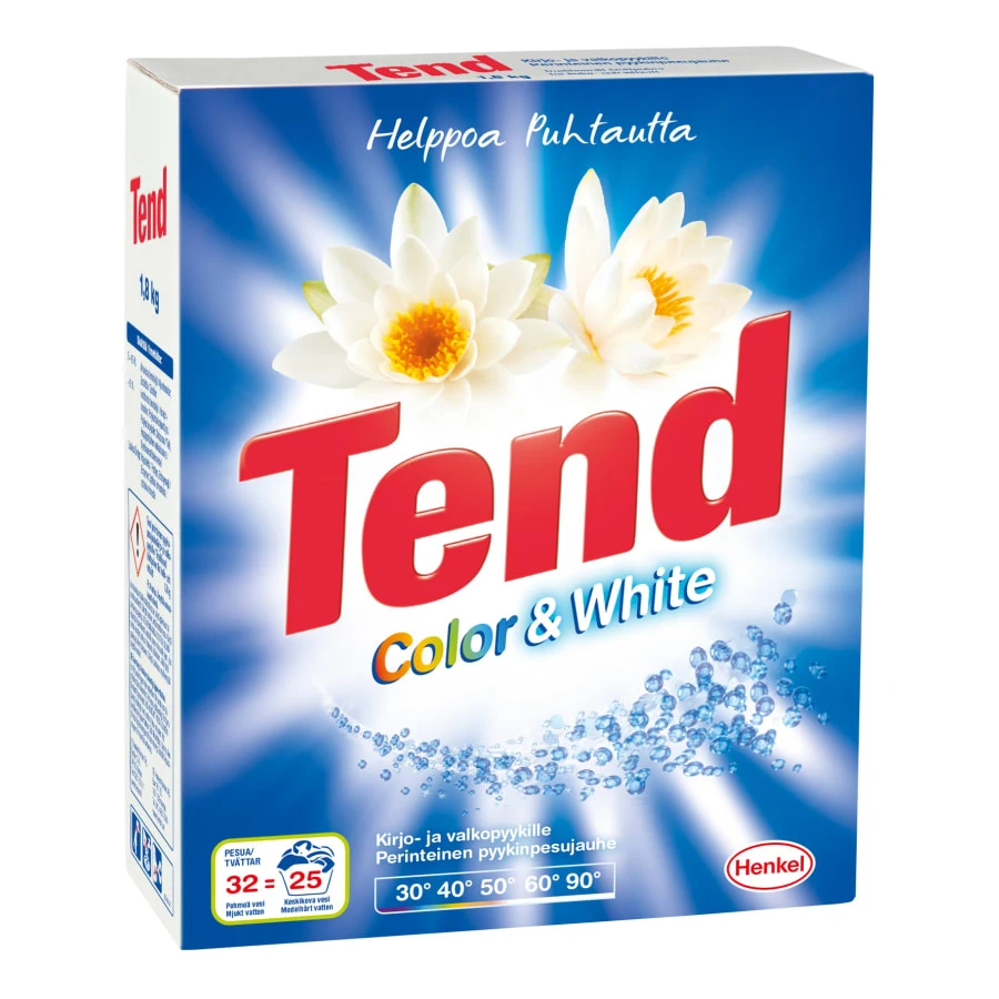 Tend Color & White 1,8 Kg Pyykinpesujauhe 3 Tend Color & White 1,8 Kg Pyykinpesujauhe
